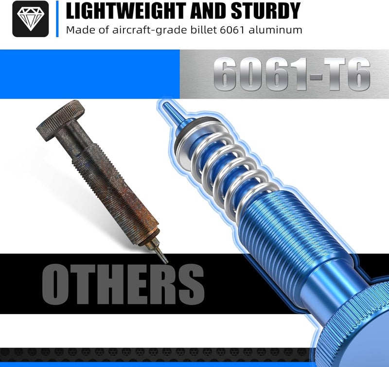 NICECNC Blue Fuel Adjustment Screw Compatible with Suzuki DRZ400S 2000-2022 DRZ400SM 2000-2022 Adjustable Fuel Screw 6061-T6 Aluminum See Fitment - Image 3